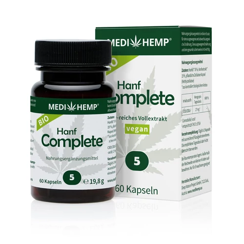MediHemp Complete 5% 27mg teljes spektrumú CBD kapszula
