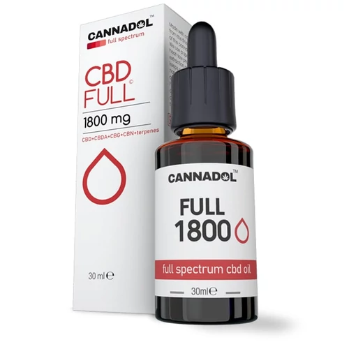 CANNADOL 1800mg CBD + CBDA olaj teljes spektrum 30ml