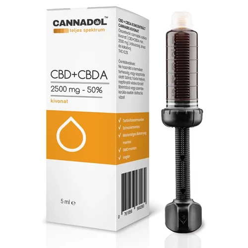 CANNADOL 50% CBD és CBDa kivonat teljes spektrum 5ml