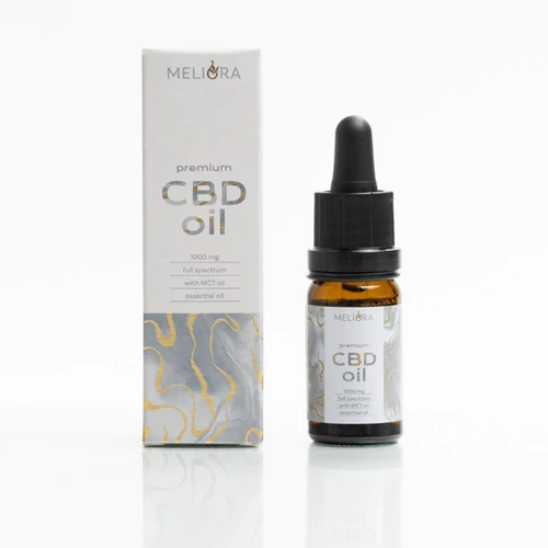 Meliora 10% 1000mg teljes spektrumú CBD olaj 10ml