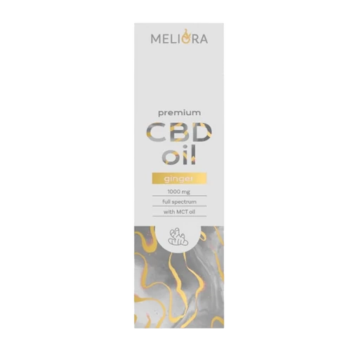 Meliora 10% 1000mg teljes spektrumú gyömbér ízesítésű CBD olaj 10ml