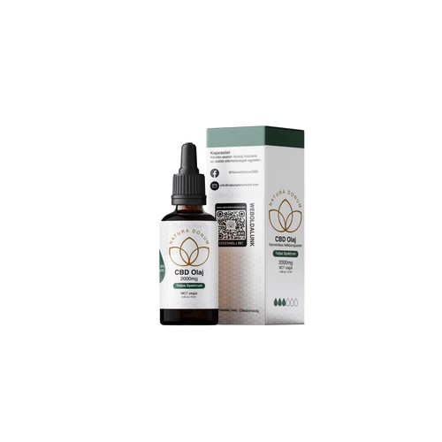 Natura Donum CBD Olaj 20% 2000mg Teljes spektrum MCT olajjal