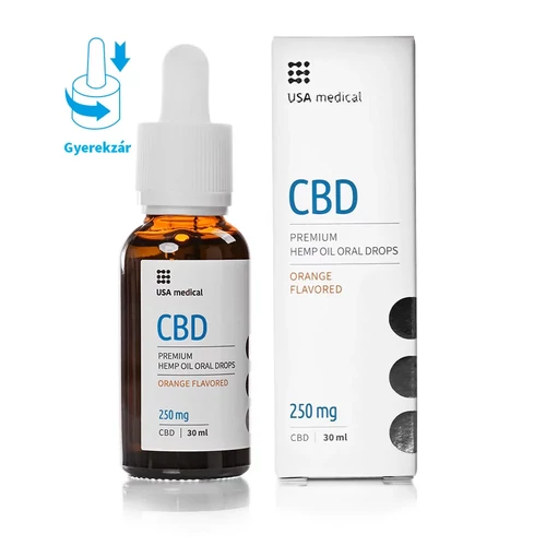 USA medical CBD Olaj 250 mg 30 ml
