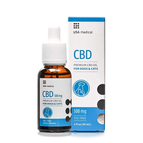 USA medical CBD Olaj KUTYÁKNAK ÉS MACSKÁKNAK 500 mg 30 ml